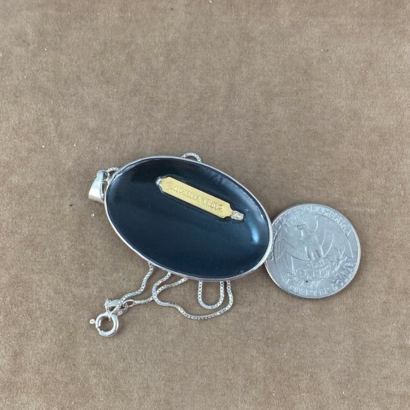 Vintage Michaela Frey Designer Floral Pendant - Picture 5 of 5